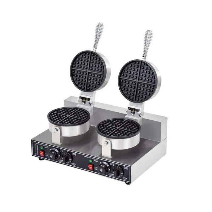 ПРОМОЦИЯ -15% Професионален двоен гофретник - кръгли белгийски гофрети