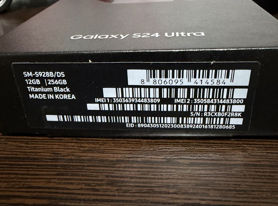 Samsung S24 Ultra 256 Gb Titanium Black