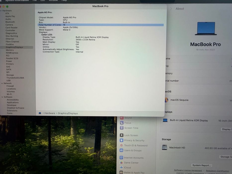MacBook Pro 16" M3 PRO 12-CPU, 18-GPU, 18GB RAM, 512GB SSD В ГАРАНЦИЯ — миниатюра 7