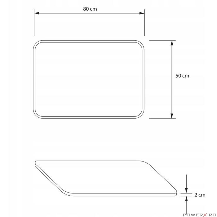 Covoras pentru baie, moale, negru, model elegant, 50x80cm, Sepio