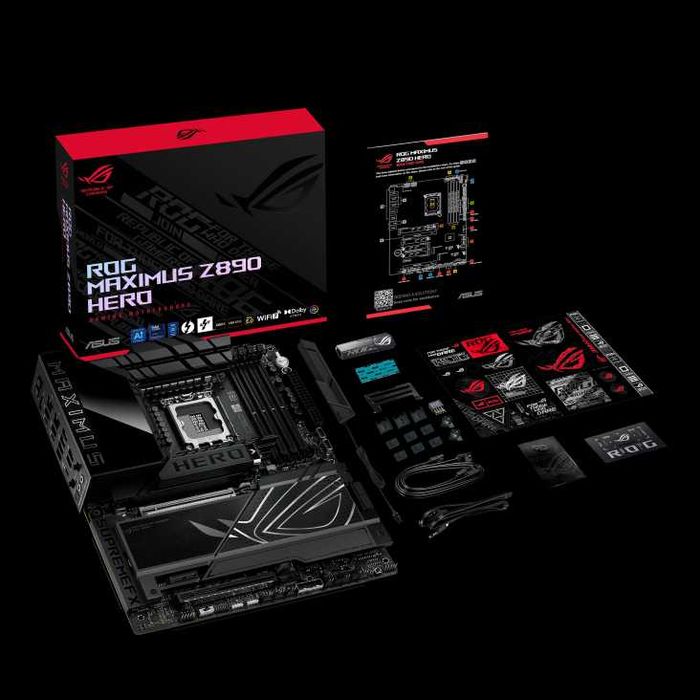Новая материнская плата ASUS ROG MAXIMUS Z890 HERO. Сокет LGA 1851.
