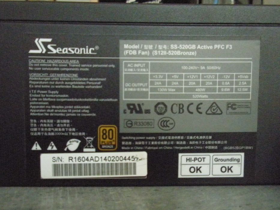 Sursa desktop Seasonic S12II-520Bronze