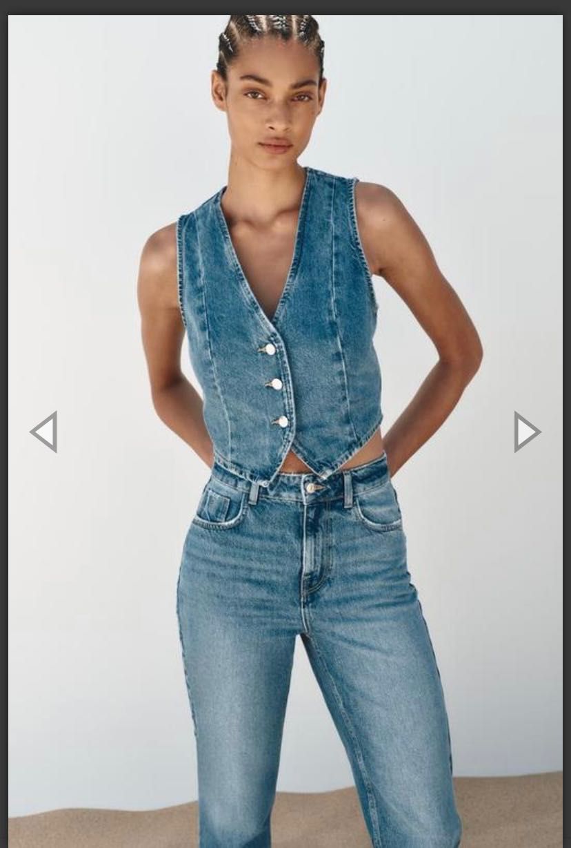 Елек от деним Zara S