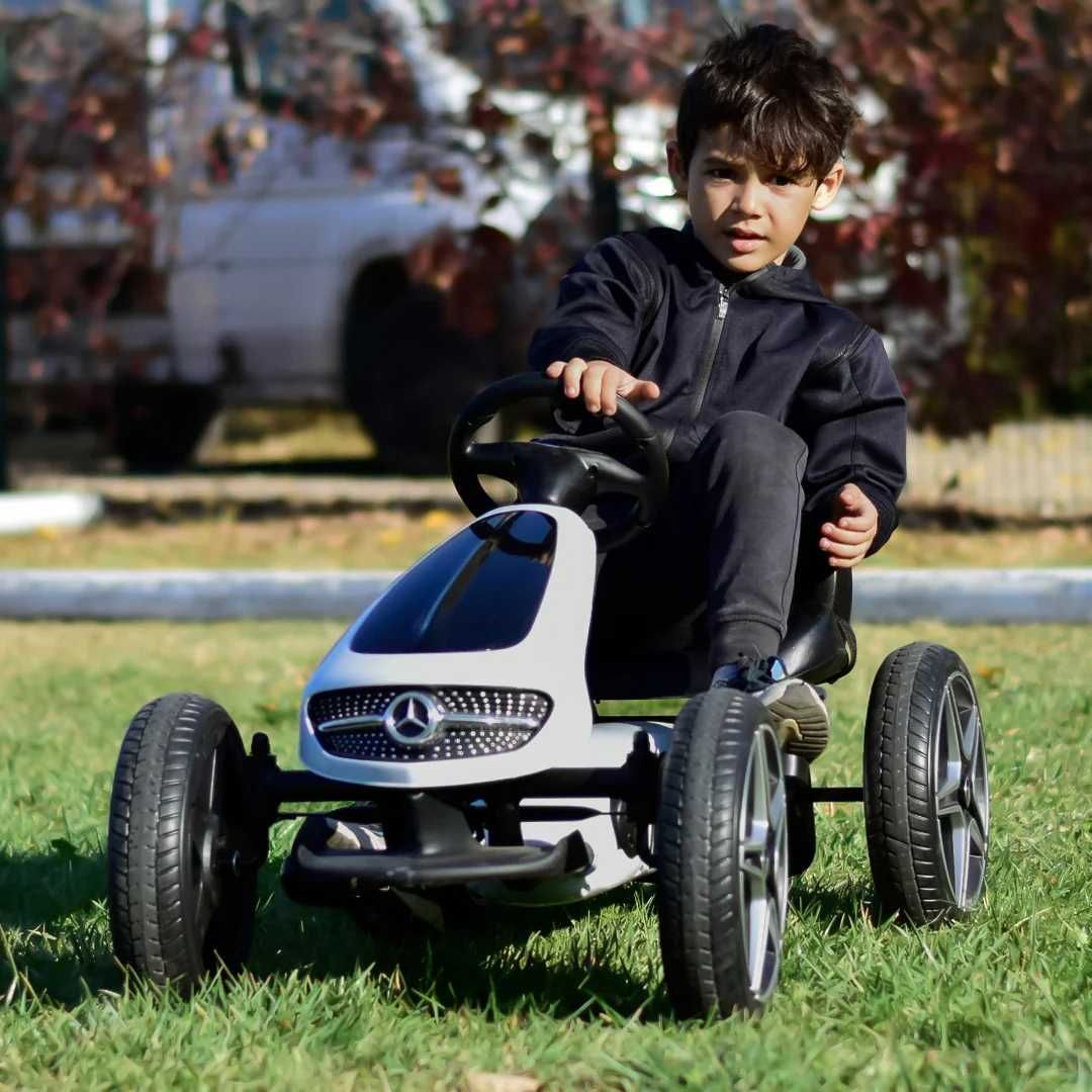 GO Kart cu pedale, roti cauciuc solid, scaun reglabil, centura  NOU