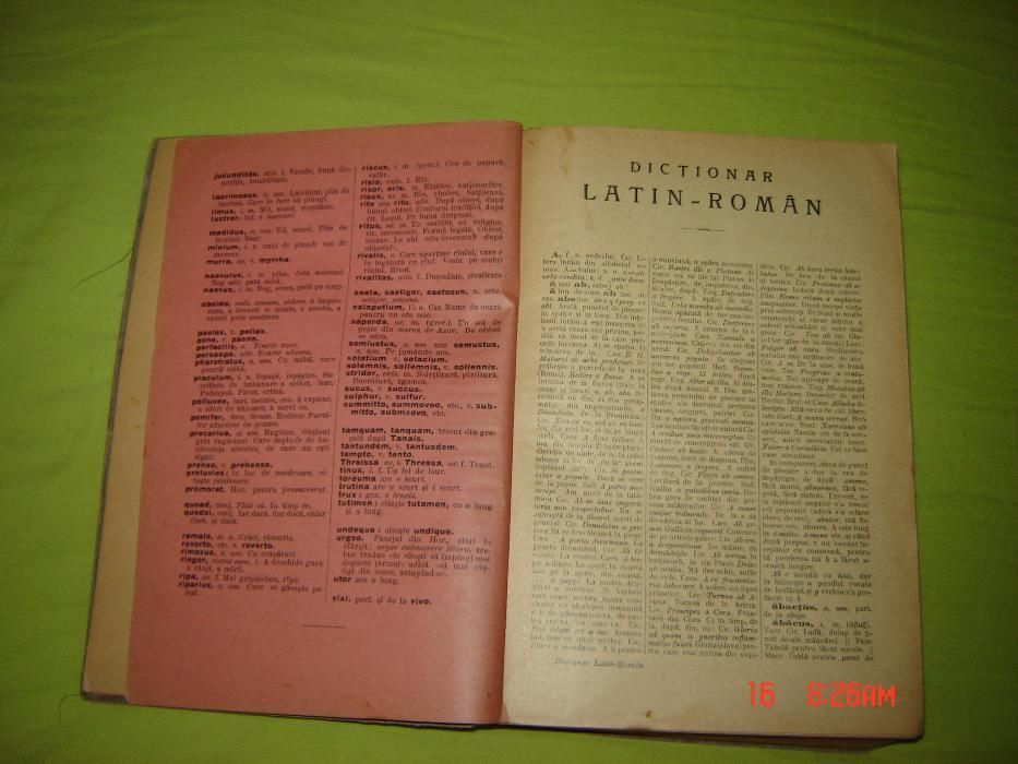 Dictionar Latin-Roman Ioan Nadejde
