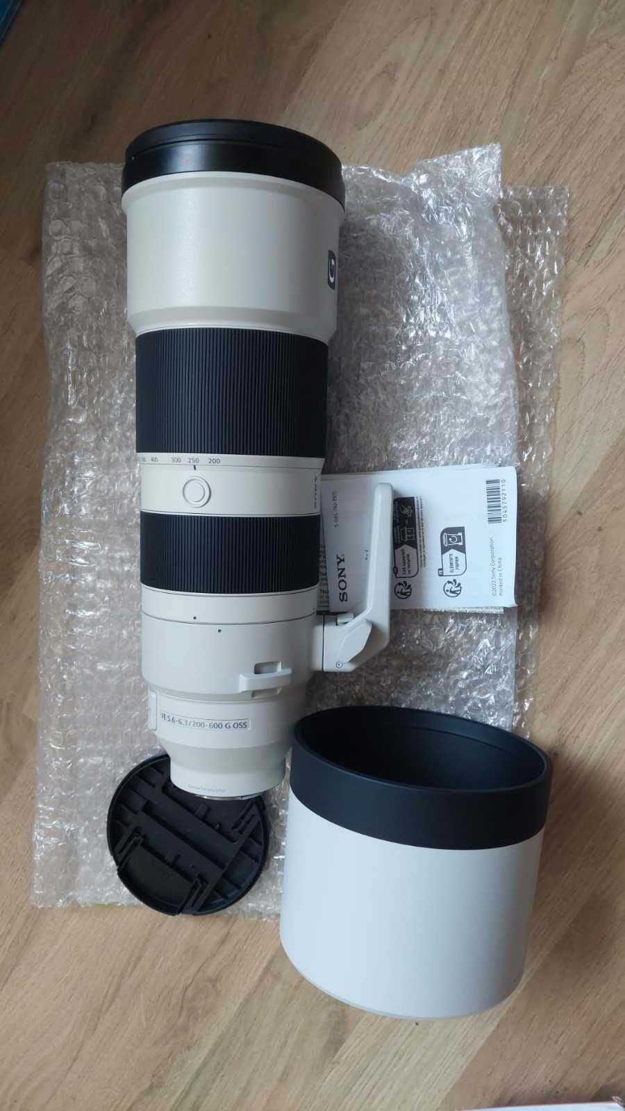 Пакет обектив Sony FE 200-600 mm f5.6-6.3 G OSS с 95 mm