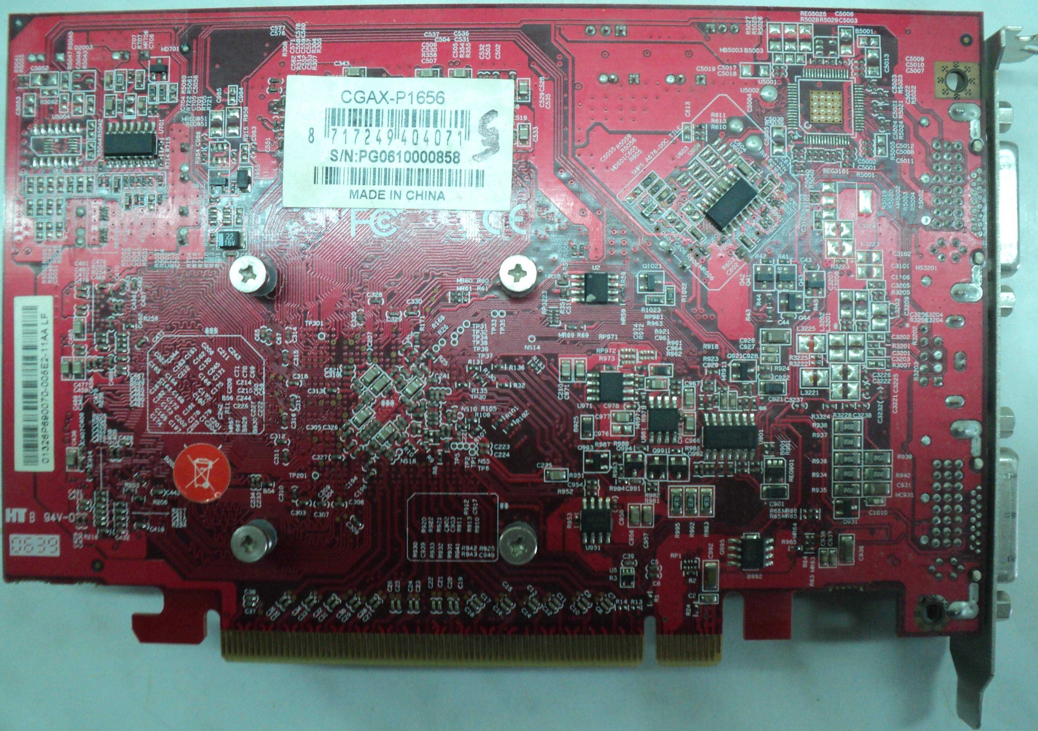 Placa Video PCI-Epress Ati Radeon X 1650 PRO 256 Mb