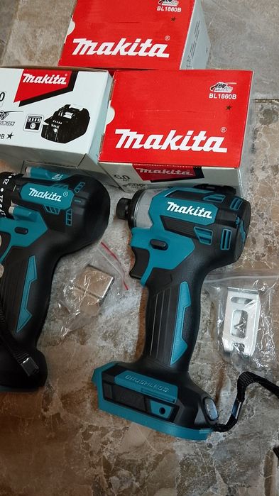 Autofiletanta si impact makita cu 3 baterii de 6a