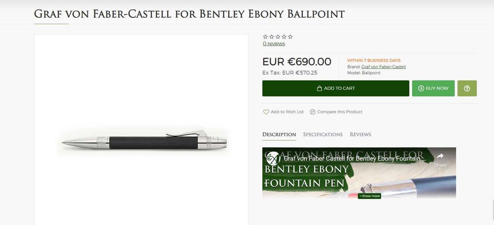 Pix Graf von Faber-Castell   Bentley Ebony
