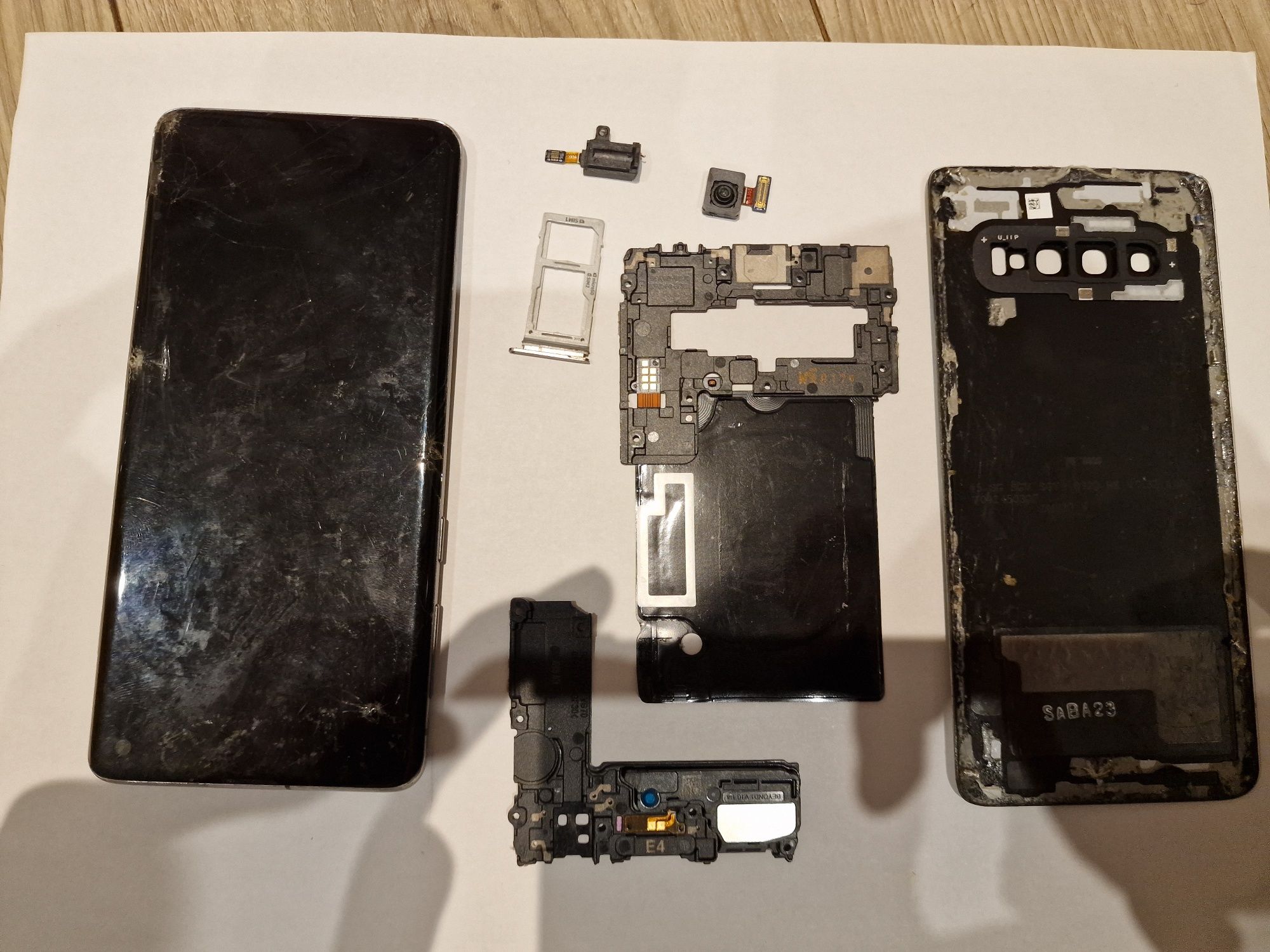 Samsung s10 Piese capac spate baterie difuzoare sertar sim s10