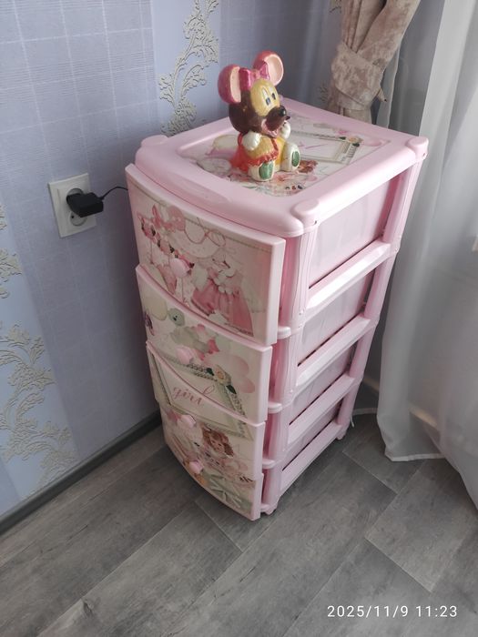 Комод пластиковый детский