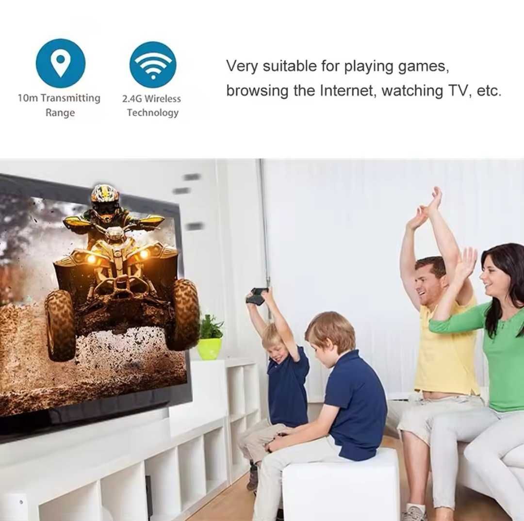 Smart TV BOX T95 Ram 8GB, Rom 128GB Android 14 + безжична клавиатура