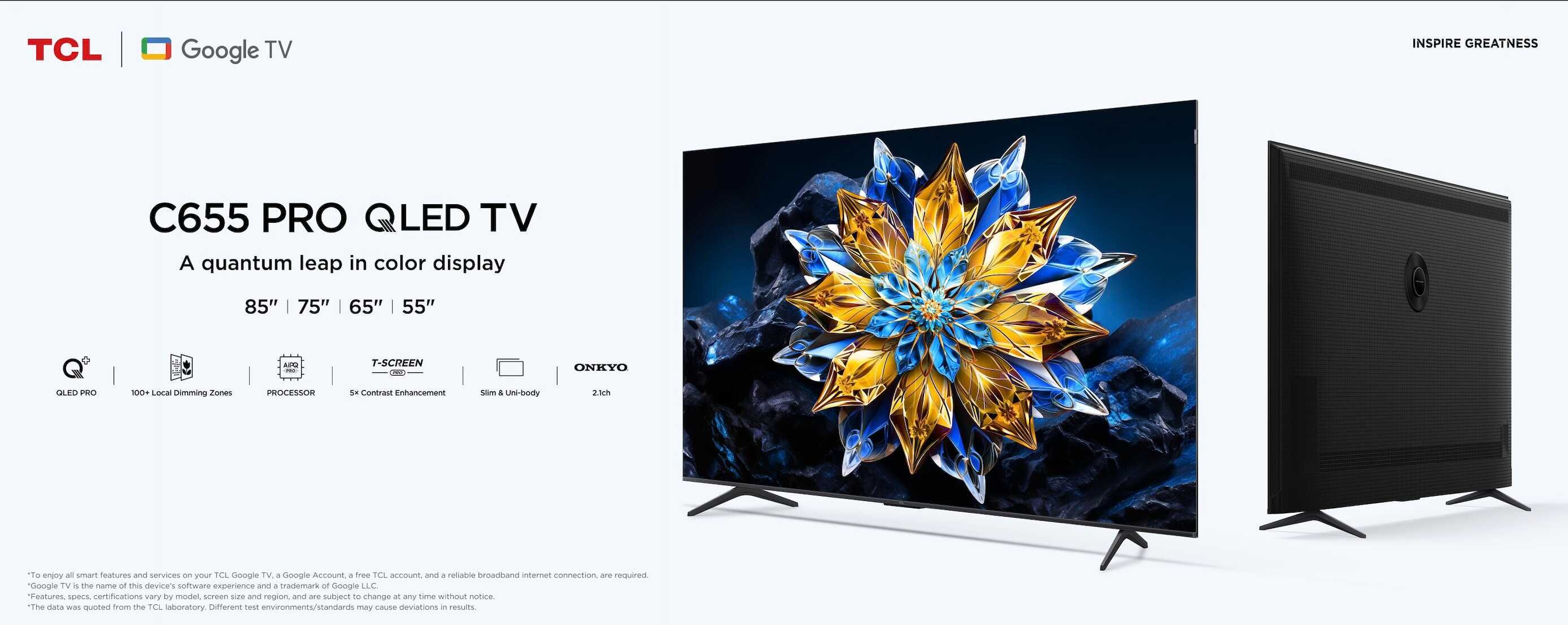 Телевизор "TCL 85" c655 pro 4K HDR Google TV * Бесплатная ДОСТАВКА