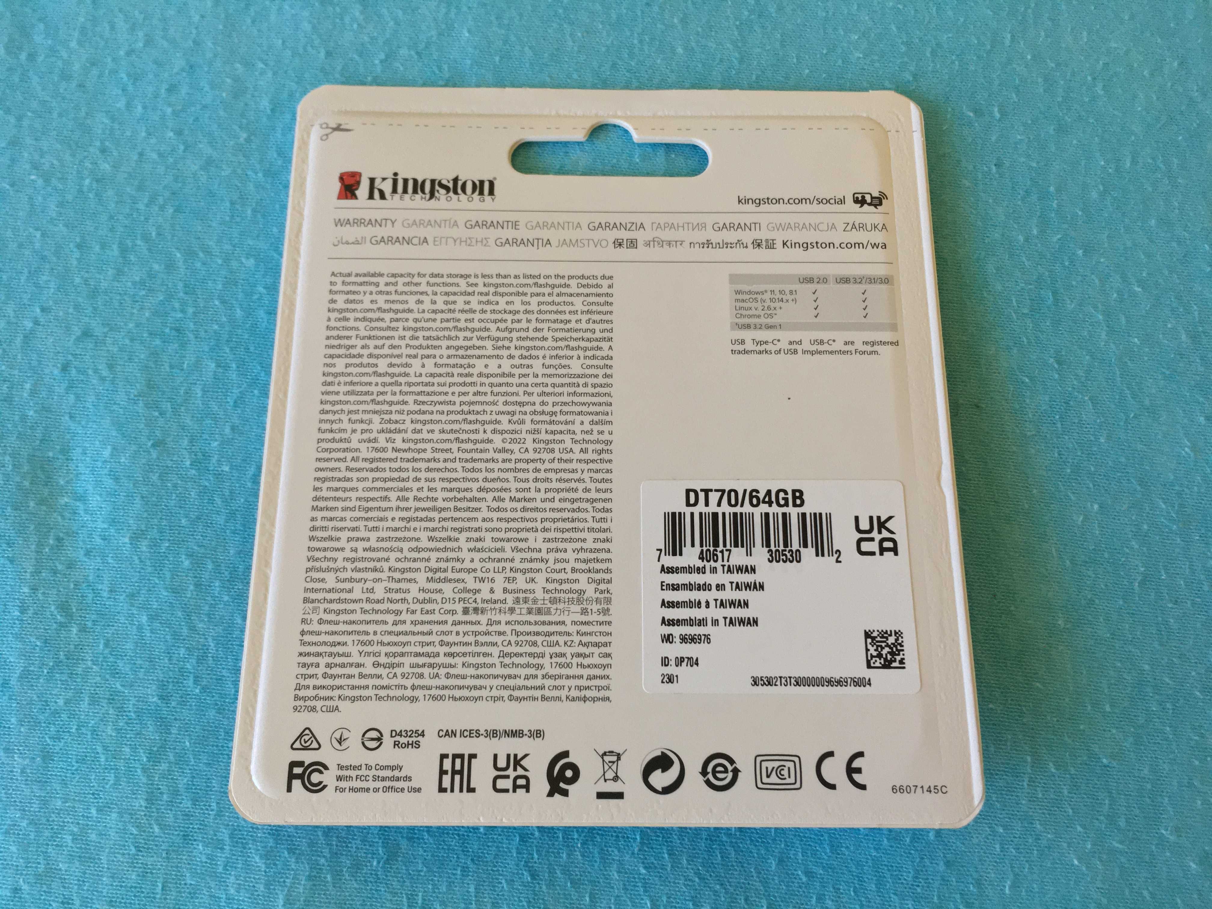 stick 64 gb memorie usb tip C, Kingston, nou, garantie 5 ani