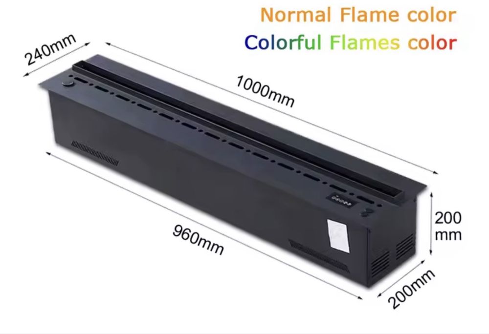 Декоративна камина с водна пара 100см