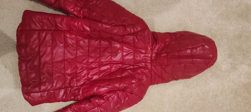 Geaca fetița 128 cm - roșie Superbă !