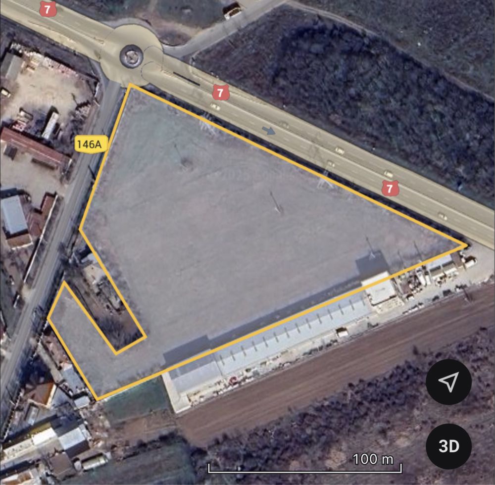 Teren de vazare aproape de Bucuresti excelent pentru spatii comerciale