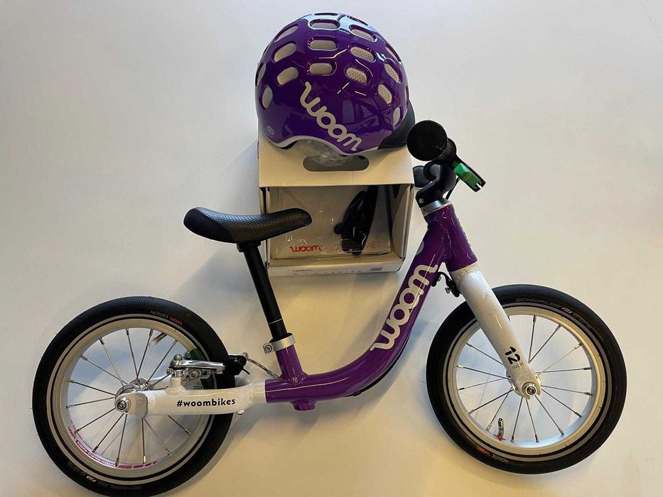 Bicicleta WOOM 1 + casca WOOM XS 46-50 cm - utilizate.