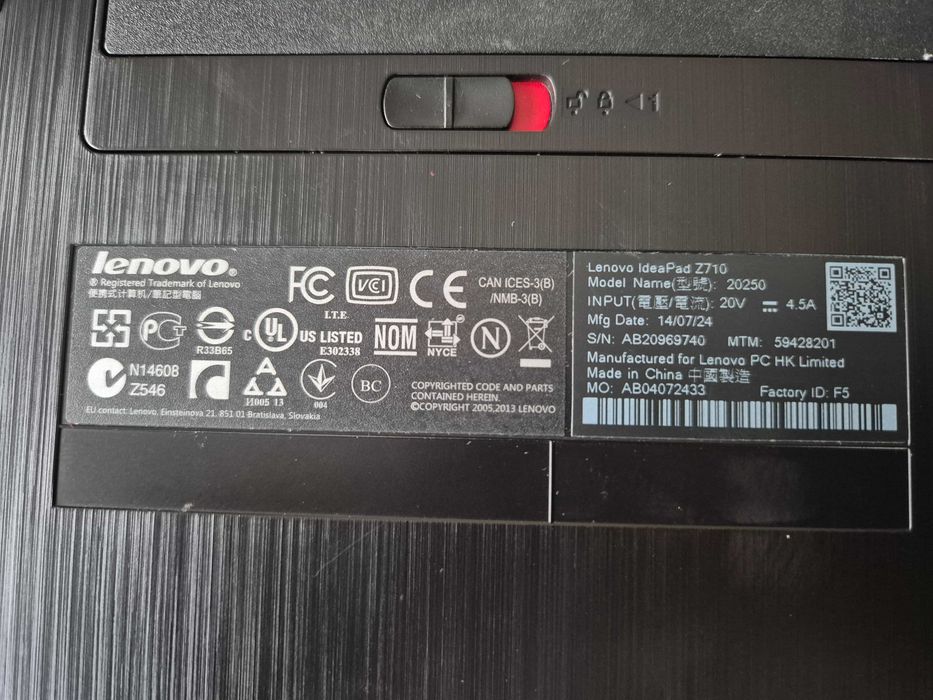 Лаптоп Lenovo IdeaPad Z710