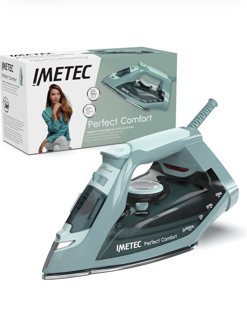 Fier de calcat cu abur Imetec Perfect Comfort 2200W / 140g abur