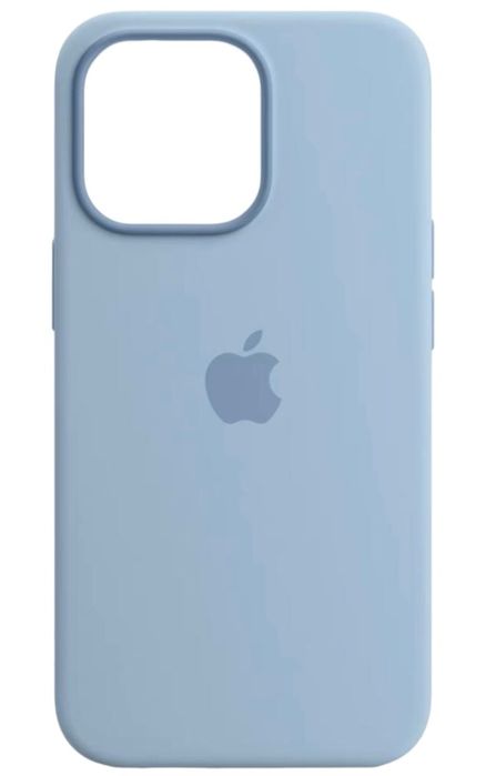 Чехол голубой для айфон 14 в хорошем качестве