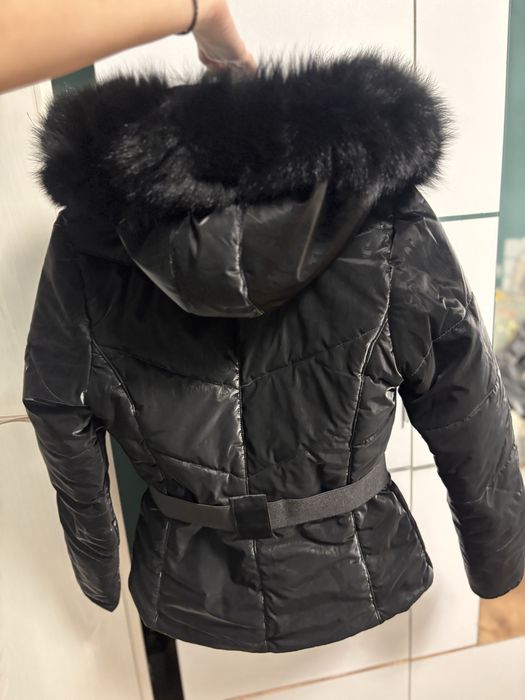 Дамско яке Bratan Style с естествен косъм и седефен ефект