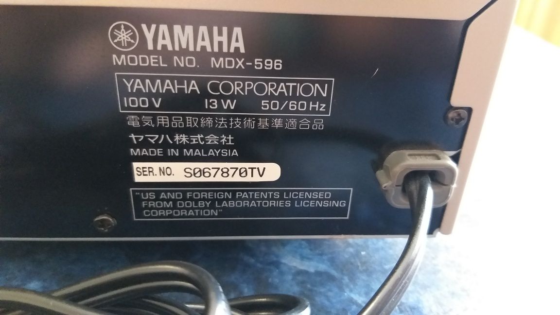 YAMAHA MDX-596 минидисковая дека