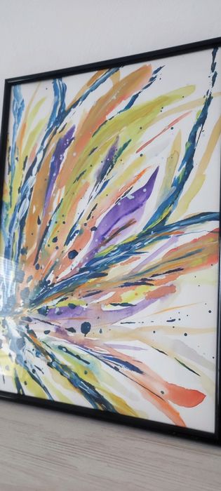 Абстрактни картини лалета, цветя, лилия 22 X 30см, Abstract paintings