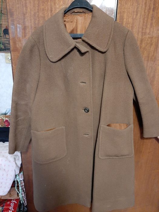Дамско зимно палто от плат флаконе