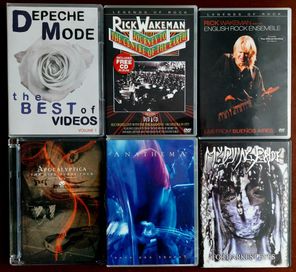 Music DVDs - metal, prog, rock, classical