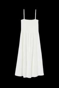 H&M Миди бяла рокля