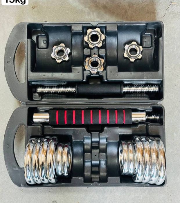 Гантел набор чемодан Разные весы от 15 до 55 кг