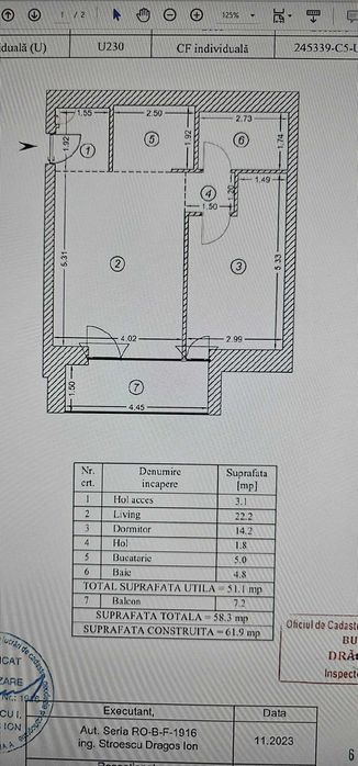 Proprietar, vand apartament 2 camere, ONE Cotroceni, mobilat si utilat