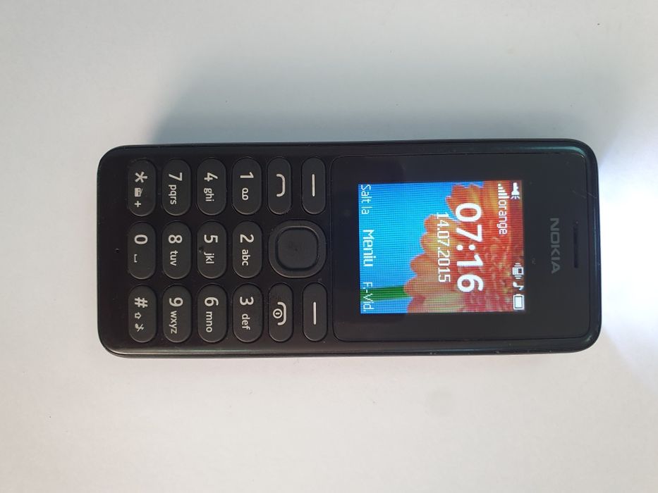 Nokia 108 RM-945 lcd color ca nou butoane seniori necodat taste negru