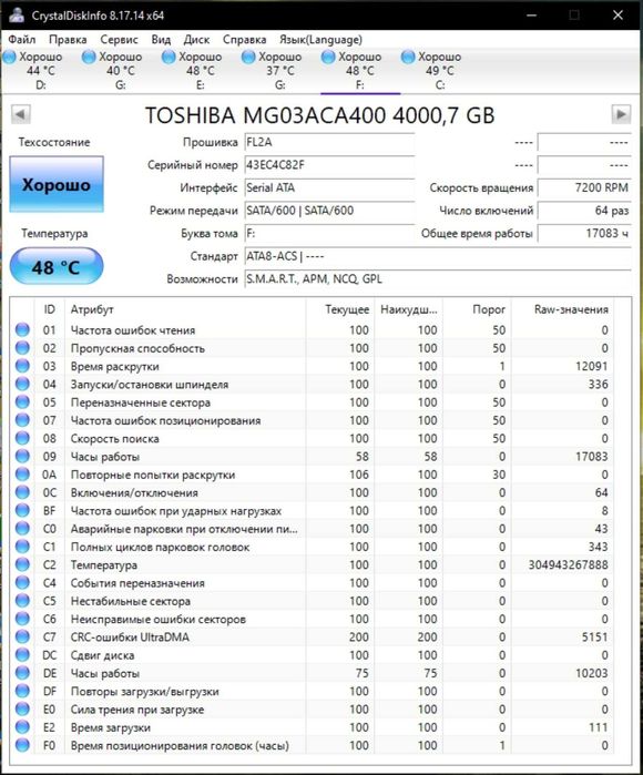 Жесткий диск 4000гб 3.5"