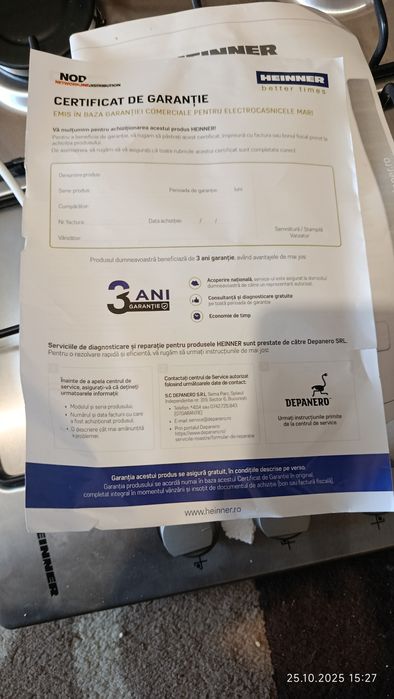 Plita incorporabila gaz heinner nou nouță.