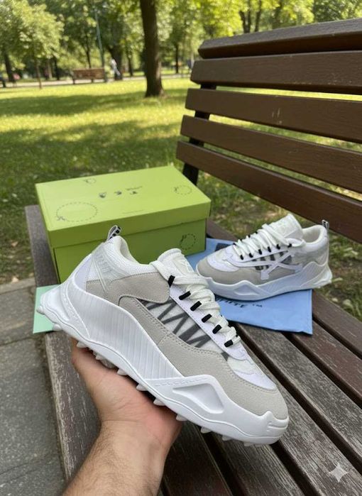 Adidasi OFF White ODSY 1000 Alb - Produs Full Box - Unisex