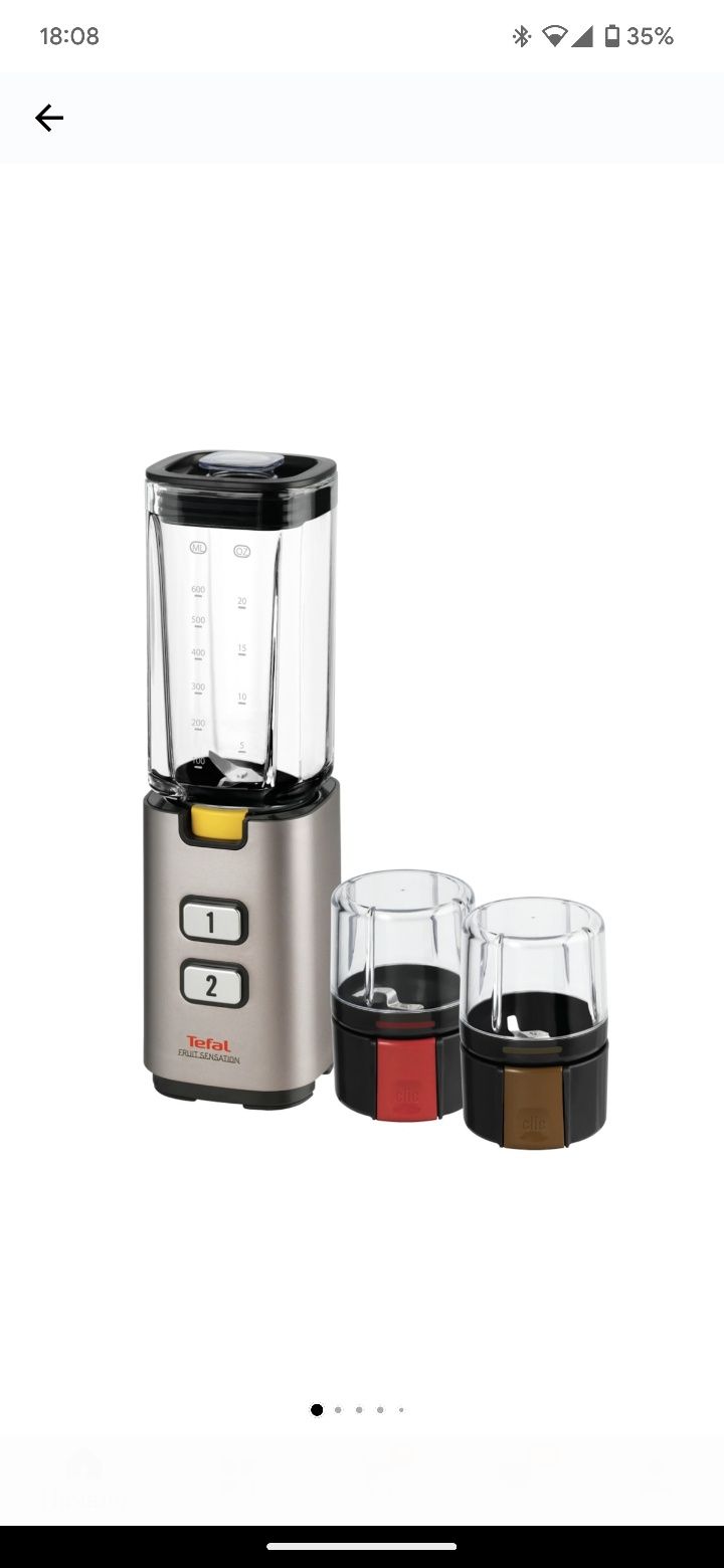 Блендер Tefal Click & Taste Silver