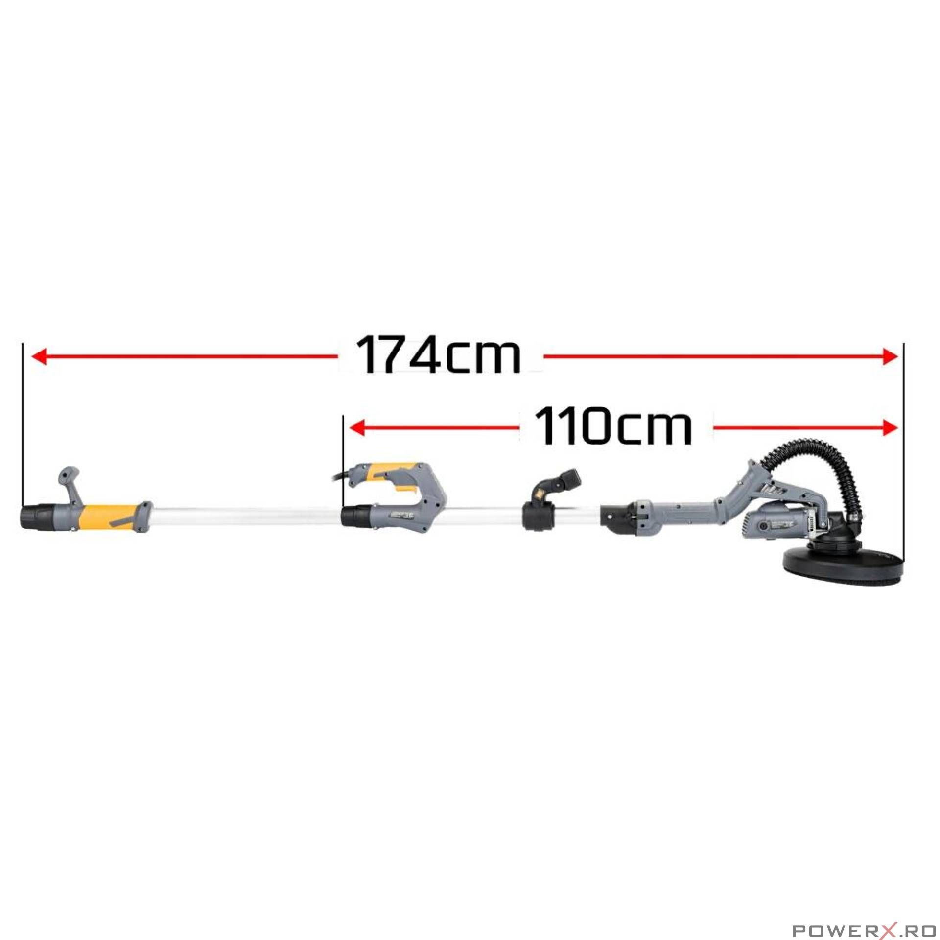 Set masina slefuit 2 in 1 tip girafa pentru pereti, tavan, colturi,