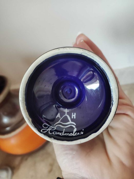 Винтидж купа/ваза за бонбони, Германия, ръчно рисувана