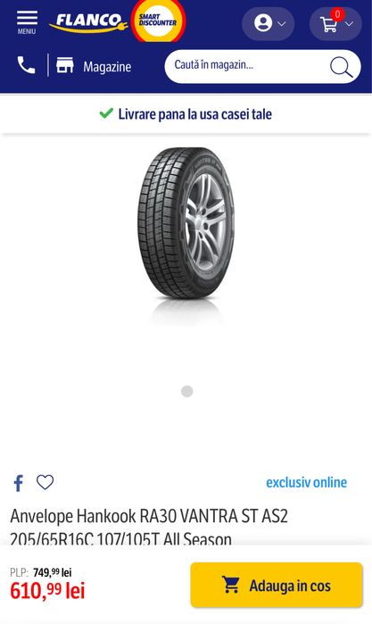 Anvelopa All Seasons HANKOOK Vantra ST AS2 RA30 205/65 R16C 107/105 T
