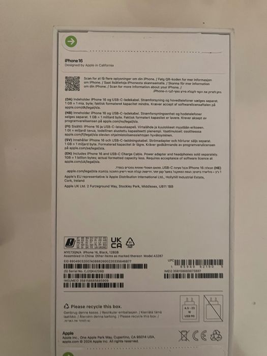 Vând IPhone 16 sigilat