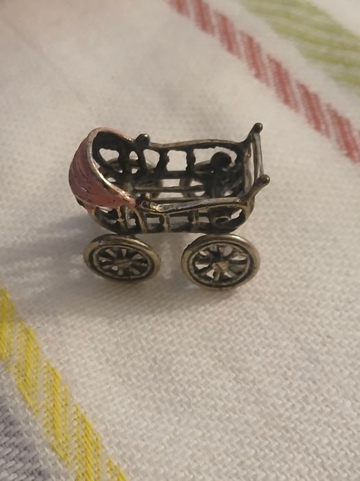 Miniatura argint masiv 800