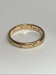Inel Tiffany aur roz 18kt.cu diamante