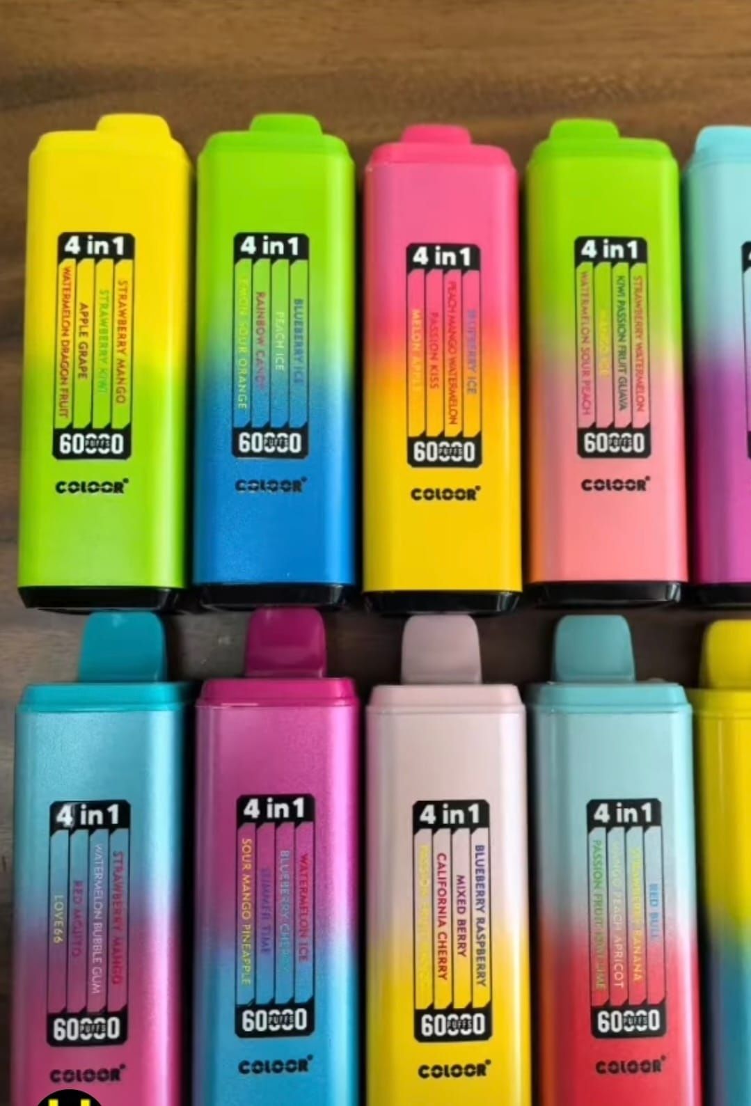 Pachet 2 bucati vape 60.000 Puffs fiecare 4 arome Cu Display