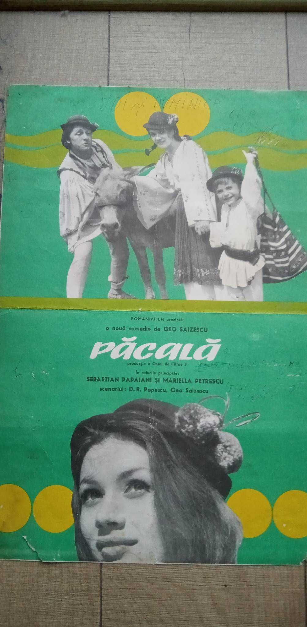 Lot afise si program cinema Pacala-vintage