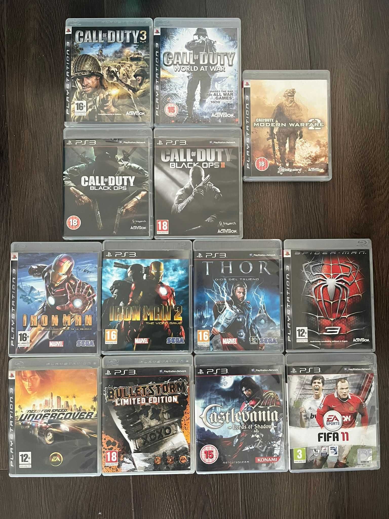 Lot jocuri playstation 3 (ps3) - colectie marvel; call of duty