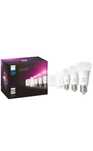 Pachet 3 becuri LED RGB Philips Hue, Wi-Fi, Bluetooth, Zigbee, A60, E2