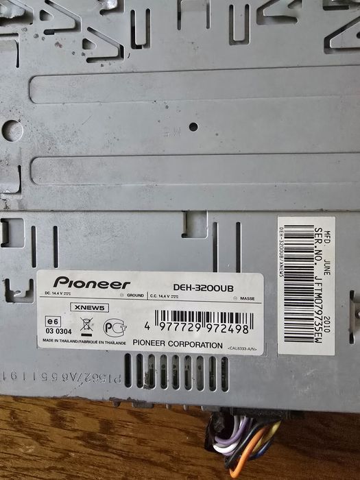 Auto Radio pioneer deh 3200ub