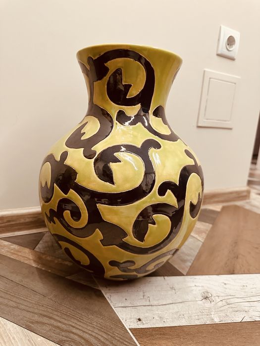 Декоративна ретро керамична ваза – ръчна изработка,уникална изработка